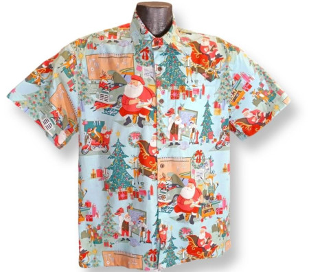 Santa's Workshop Christmas Hawaiian Shirt